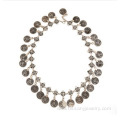 Luxury wholesale Tassel coin vintage statement necklace